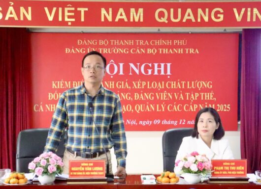 Đảng bộ Trường Cán bộ thanh tra: Đổi mới, đoàn kết và hoàn thành toàn diện nhiệm vụ năm 2025