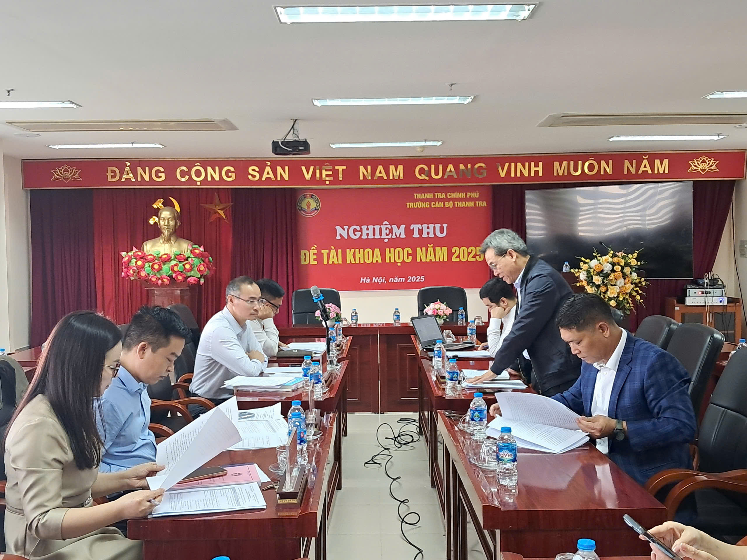 Hội nghị nghiệm thu đề tài khoa học cấp trường “Hướng dẫn, kiểm tra việc xây dựng và thực hiện kế hoạch thanh tra”